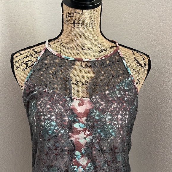 Anthropologie Tank Top Laced Size Medium - Picture 4 of 15